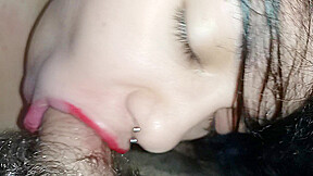 Extreme Close-up Of Blowjob In The World, She Has A Mouth Thirsty For Cock, And Shes Devouring It Intensely With Her Blowjob